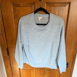 Garnet Hill Light Blue Cashmere Sweater size M